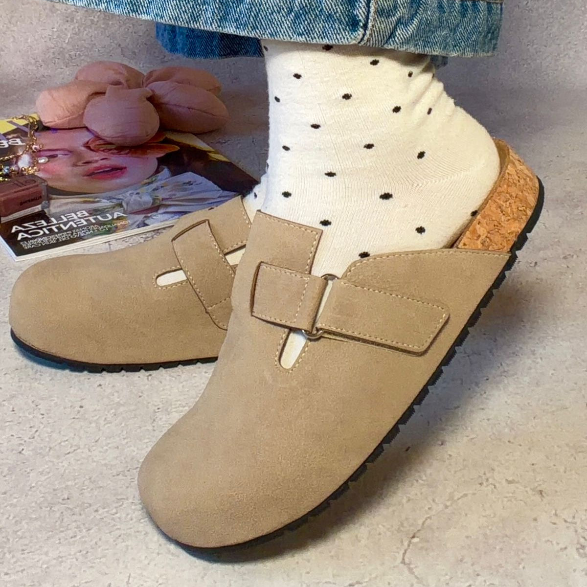 Clog beige 12125