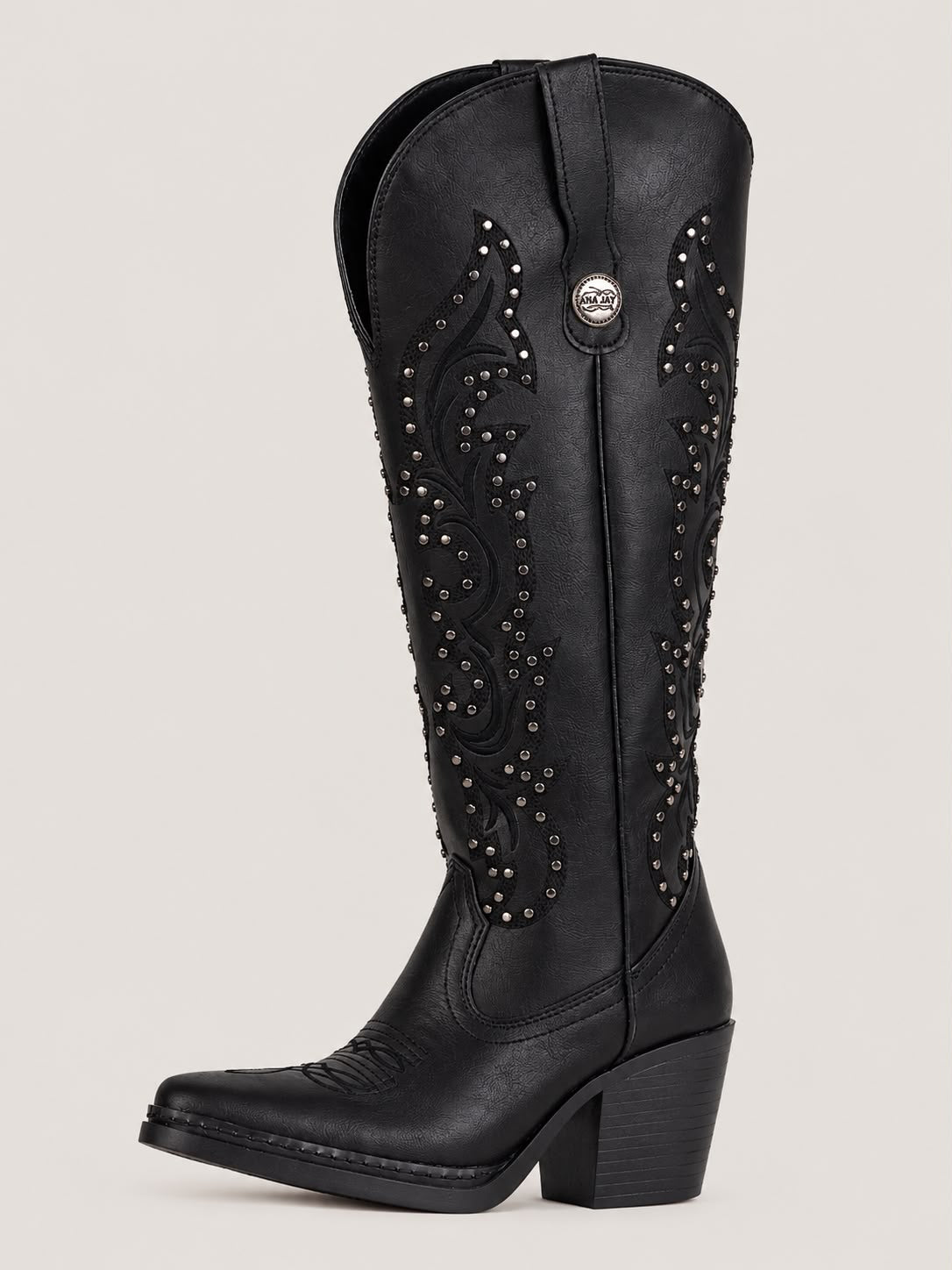 Bota vaquera bordada con estoperoles D1061