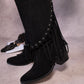 Bota vaquera con barbas 462