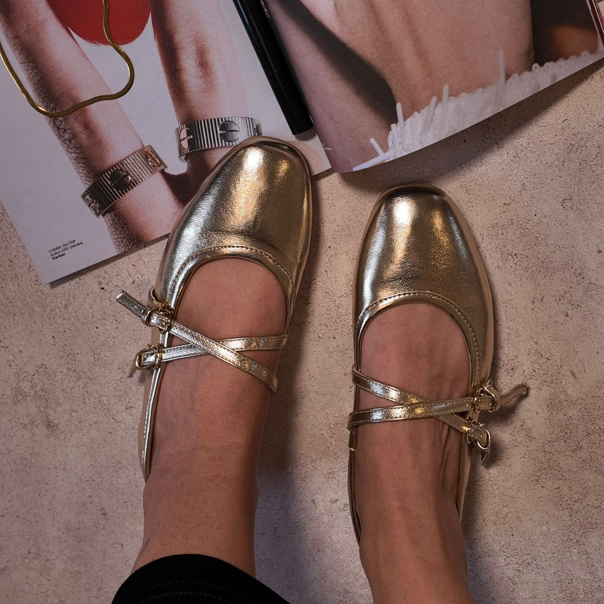 Flat con doble strap ajustable 9600