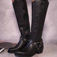 Bota vaquera alta , piel 96535