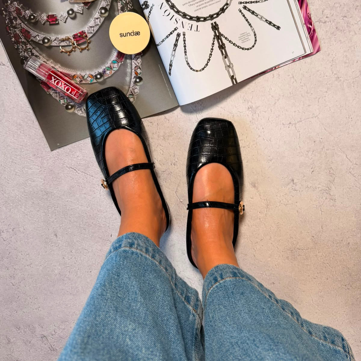 Flat print cocodrilo 9006