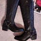 Bota vaquera alta , piel 96535